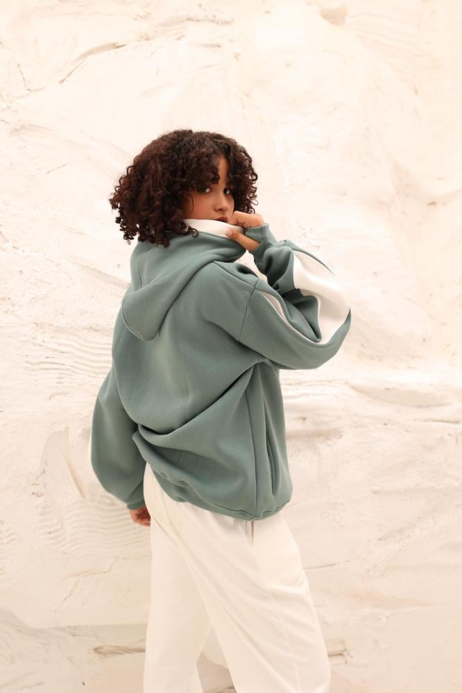 Mint green hoodie