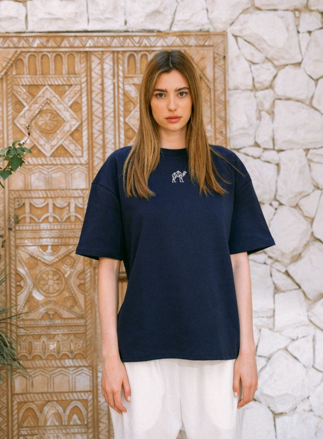 تيشرت ازرق غامق