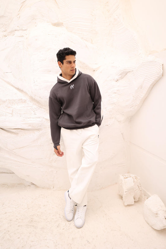 هودي رمادي حديدي